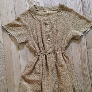 Last Chance: Mini Dress with Autumn Pattern